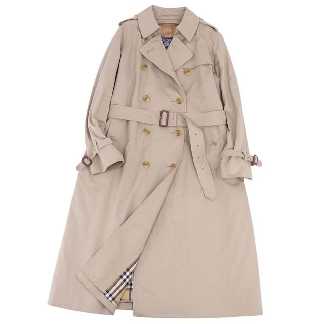 BURBERRY(バーバリー)の極美品 Vintage バーバリー Burberrys コート トレンチコート 英国製 レディース ライナー付き アウター 古着 14REG(LL相当) ベージュ レディースのジャケット/アウター(トレンチコート)の商品写真