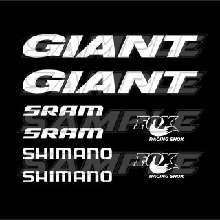 ジャイアント(Giant)のGIANT 旧ロゴ SHIMANO SRAM カッティングステッカー  セット(その他)