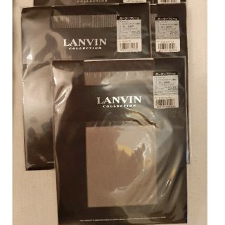 ランバン(LANVIN)のLANVIN ガーターフリーストッキング　3足　B(タイツ/ストッキング)