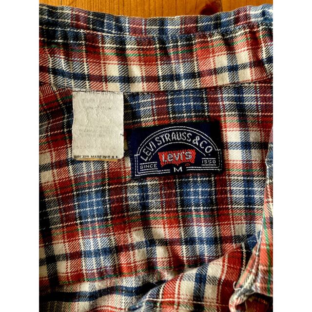 美品です!アメリカ製80Sヴィンテージ古着 Levi's チェック シャツ
