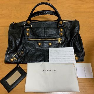 バレンシアガ(Balenciaga)のバレンシアガ　ジャイアント　ブラック　ゴールド(トートバッグ)