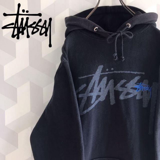 STUSSY - 【USA製ステューシー】サイズL定番ロゴ&刺繍スウェット