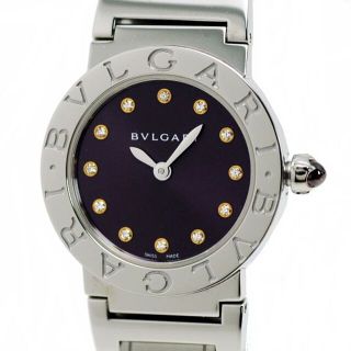 ブルガリ(BVLGARI)のブルガリブルガリ/12PD/ダイヤ/SS/パープル/BBL26C7SS【LW36(腕時計)