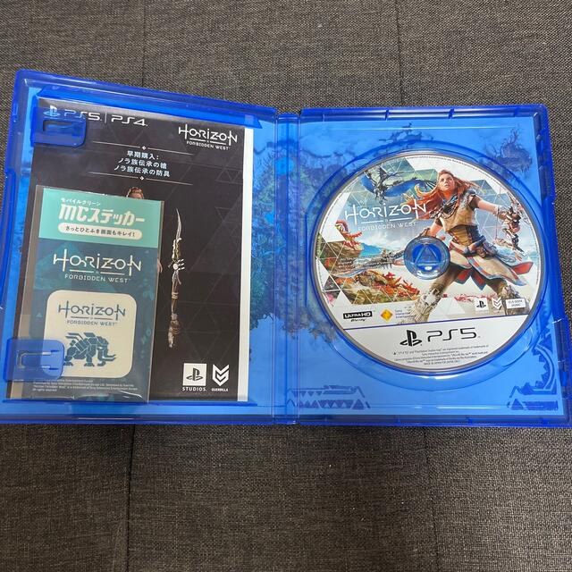 PlayStation(プレイステーション)のHorizon Forbidden West PS5 ホライゾン エンタメ/ホビーのゲームソフト/ゲーム機本体(家庭用ゲームソフト)の商品写真