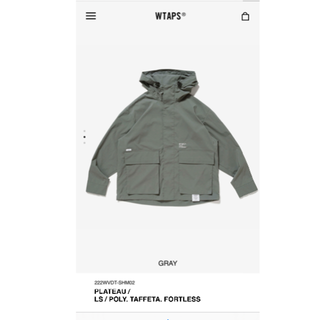 ダブルタップス(W)taps)のWTAPS 22AW PLATEAU LS GRAY XL(シャツ)