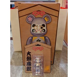 ベアブリック(BE@RBRICK)のBE@RBRICK 達磨 合格 銀メッキ 100%/400% ベアブリック各1体(フィギュア)