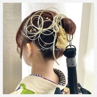 ★和装ヘアアレンジに大人気のセット★成人式/卒業式/七五三/結婚式　水引き/金箔(その他)