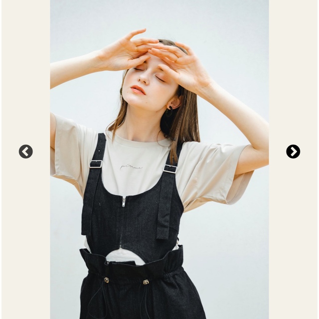 moussy(マウジー)のpinue デニムオールインワン（ブラック）　 レディースのパンツ(オールインワン)の商品写真