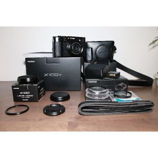 フジフイルム(富士フイルム)の【値下げしました♪】 FUJIFILM　X100V　盛り盛りセット(コンパクトデジタルカメラ)