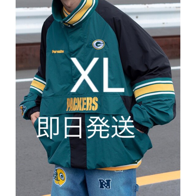 Perushu × NFL コラボナイロンスタンドネックアノラックブルゾン