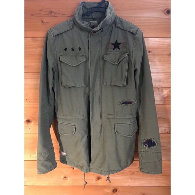 美品 AKM×daboro REMAKE M-65 (KHAKI)ダボロ - ミリタリージャケット