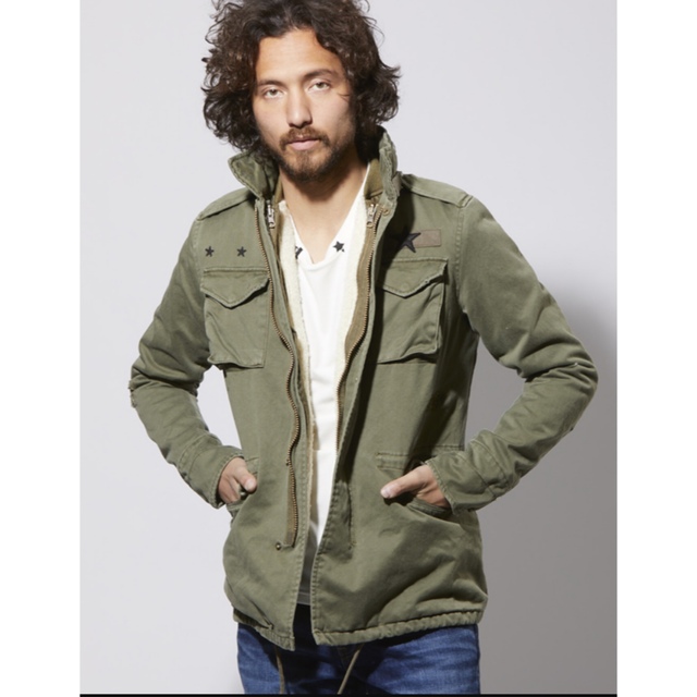 美品 AKM×daboro REMAKE M-65 (KHAKI)ダボロ - ミリタリージャケット