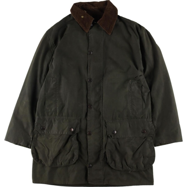 Barbour(バーブァー)の古着 90年代 バブアー Barbour BORDER ボーダー 旧3ワラント ワックスコットン オイルドジャケット 英国製 C40 メンズM ヴィンテージ /eaa271562 メンズのジャケット/アウター(その他)の商品写真