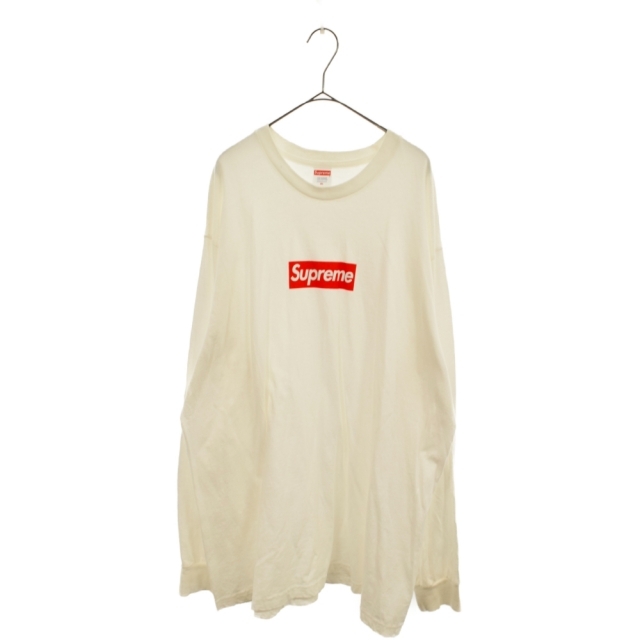 Supreme(シュプリーム)のSUPREME シュプリーム 20AW Box Logo L/S Tee ボックスロゴプリントクルーネック長袖 ロTシャツ ホワイト メンズのトップス(Tシャツ/カットソー(七分/長袖))の商品写真