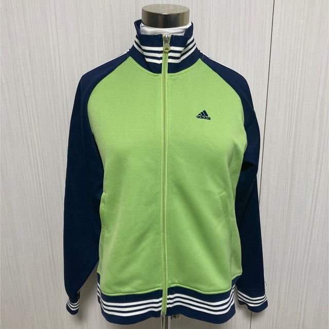 adidas(アディダス)の【レア美品♪】adidas ジャージ　上　黄緑 レディースのトップス(その他)の商品写真