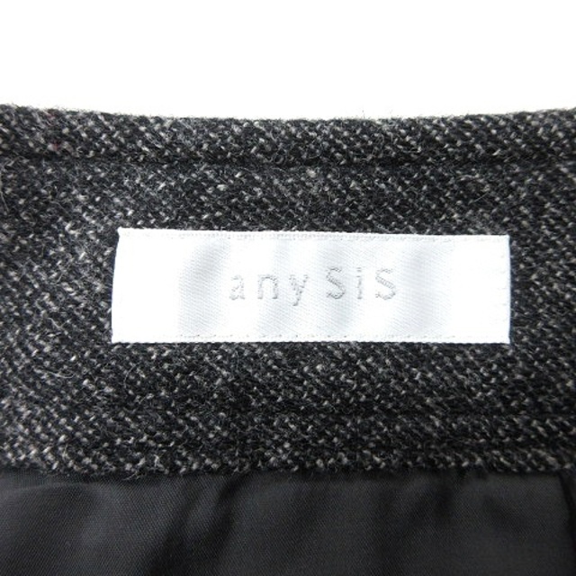 anySiS(エニィスィス)のエニィスィス エニシス ハーフパンツ ショート ウール 2 ダークグレー レディースのパンツ(ショートパンツ)の商品写真