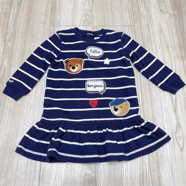 POLO RALPH LAUREN(ポロラルフローレン)のポロベア　ワンピース　12M キッズ/ベビー/マタニティのベビー服(~85cm)(ワンピース)の商品写真