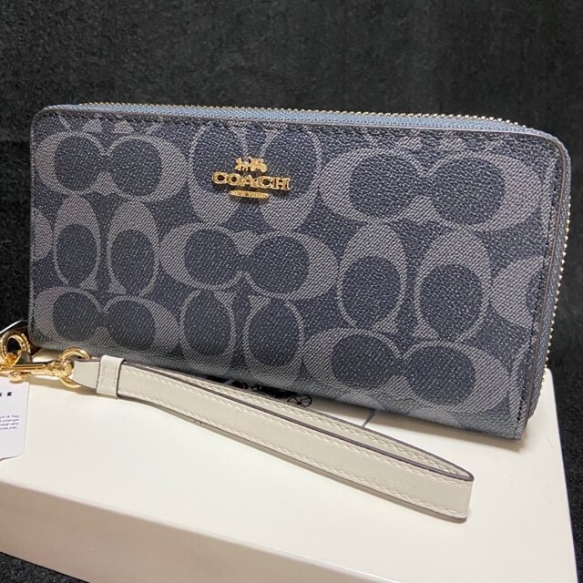 COACH(コーチ)の贈り物にも☆新作 コーチ 財布 ネイビー系デニムカラー メンズレディス メンズのファッション小物(長財布)の商品写真