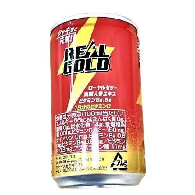 コカ・コーラ(コカコーラ)のリアルゴールド 1日分のビタミンC ローヤルゼリーエキス160ｍｌｘ30本 食品/飲料/酒の飲料(ソフトドリンク)の商品写真