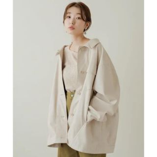 Kastane - kastane フェイクレザーオーバージャケット