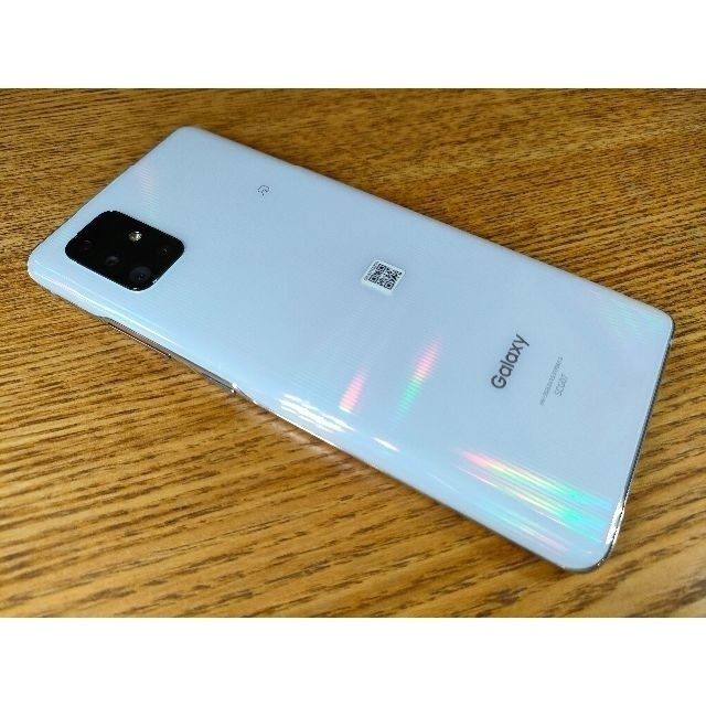 SAMSUNG(サムスン)の★GALAXY A51 5G 128GB SCG07 ホワイト simフリー済 スマホ/家電/カメラのスマートフォン/携帯電話(スマートフォン本体)の商品写真