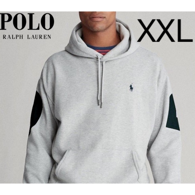 ポロ ラルフローレン XL 刺繍ロゴ スウェットトレーナー 緑ralph