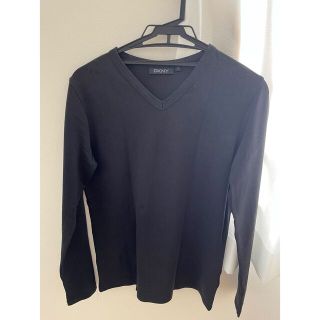 ダナキャランニューヨーク(DKNY)のDKNYディーケーエヌワイ 黒長袖カットソー(Tシャツ/カットソー(七分/長袖))