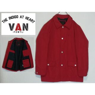 VAN Jacket - 80s 当時物 vintage□VAN JAC ヴァン□袖革 レザー 