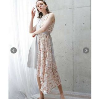 RIU Asymmetry marble dress　ブラック