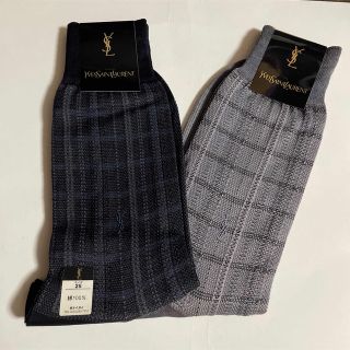 サンローラン(Saint Laurent)の訳ありイヴサンローラン  メンズソックス2足セット(ソックス)