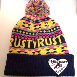 ラスティ(RUSTY)のRUSTYニット帽♡ムラスポ購入(ニット帽/ビーニー)