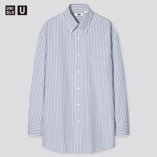 ユニクロ(UNIQLO)のUNIQLO U ワイドフィットストライプシャツ(シャツ)