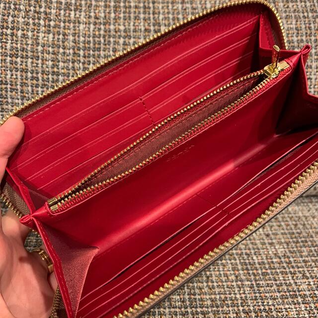 COACH - 86093 コーチ 長財布 ブラウンシグネチャー×アップル COACH - 86093 コーチ 長財布 ブラウンシグネチャー×アップル