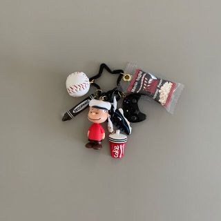 スヌーピー(SNOOPY)のハンドメイドキーホルダー　男の子って忙しい⚾️(キャラクターグッズ)