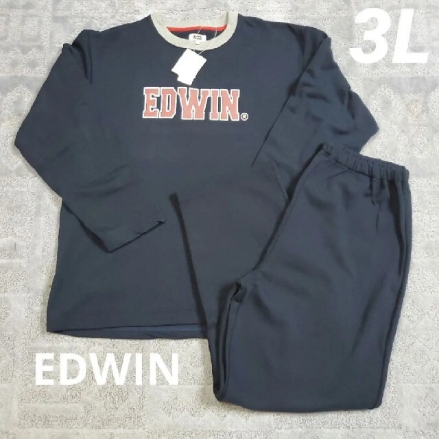 EDWIN(エドウィン)のEDWIN　スウェット　上下セット　パジャマ　ルームウェア　メンズ　3Lサイズ メンズのトップス(スウェット)の商品写真