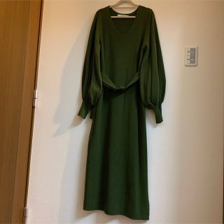 マウジー(moussy)のmoussy ニットロング　ワンピース(ロングワンピース/マキシワンピース)