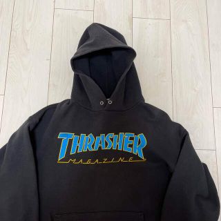 激レア!THRASHER  Hanes USA製 スウェット ロゴ パーカー