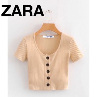 ザラ(ZARA)のZARA ザラ　トップス　淡色(ニット/セーター)