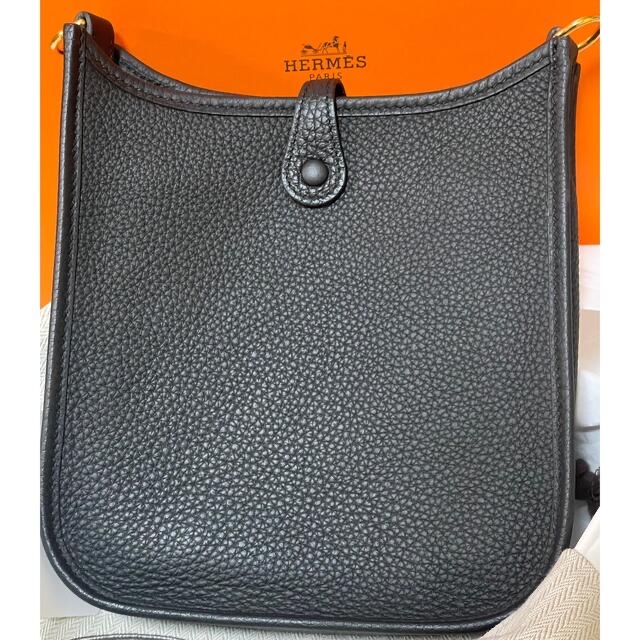 HERMES エヴリンtpm ノワール　ゴールド金具