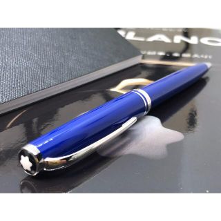 モンブラン(MONTBLANC)の未使用に近い完売クルーズコレクション114353濃紺ボディ＆プラチナ★モンブラン(ペン/マーカー)