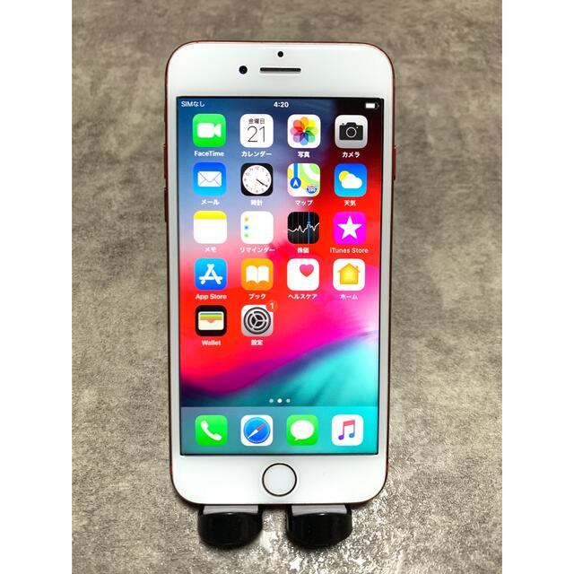 iPhone(アイフォーン)のiPhone7 RED レッド　128GB SIMロック解除済み スマホ/家電/カメラのスマートフォン/携帯電話(スマートフォン本体)の商品写真