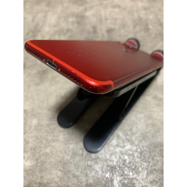 iPhone(アイフォーン)のiPhone7 RED レッド　128GB SIMロック解除済み スマホ/家電/カメラのスマートフォン/携帯電話(スマートフォン本体)の商品写真