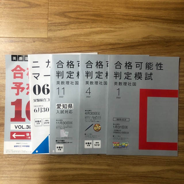 いラインアップ 進研ゼミ 中学講座 中3 合格可能性判定模試 合格