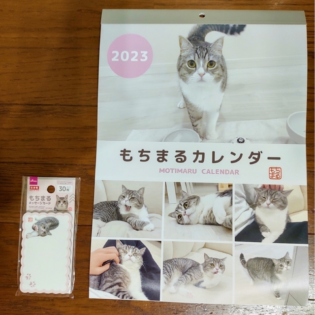 もちまる ダイソー もちまる日記 カレンダー メッセージカード インテリア/住まい/日用品の文房具(カレンダー/スケジュール)の商品写真