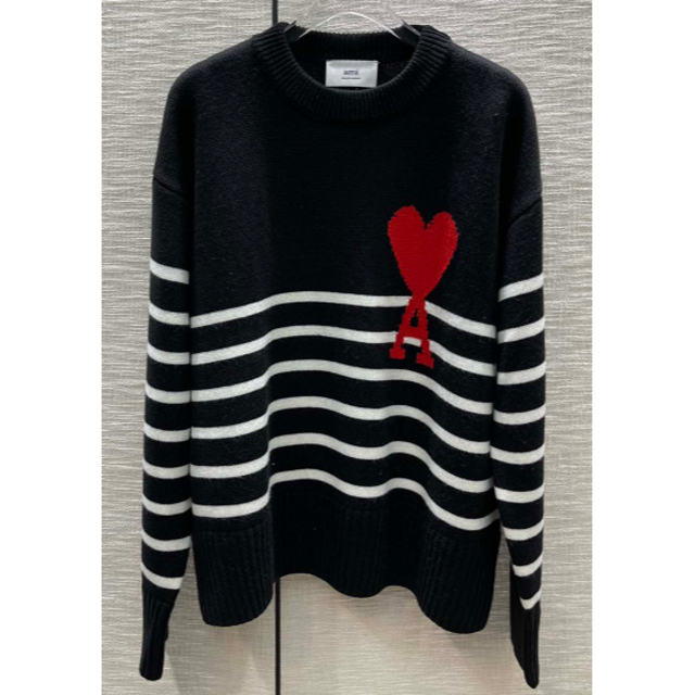 Mサイズ AMI PARIS AMI DE COEUR ストライプ セーター smcint.com