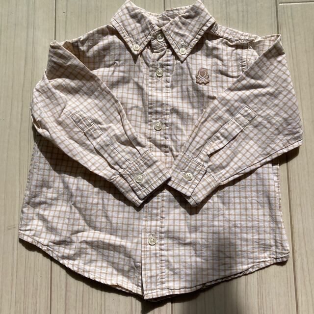 BENETTON(ベネトン)のBENETTON チェックシャツ 80 キッズ/ベビー/マタニティのベビー服(~85cm)(シャツ/カットソー)の商品写真