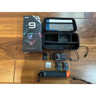 ゴープロ(GoPro)の美品 GoPro HERO9 BLACK 予備バッテリー付き(ビデオカメラ)