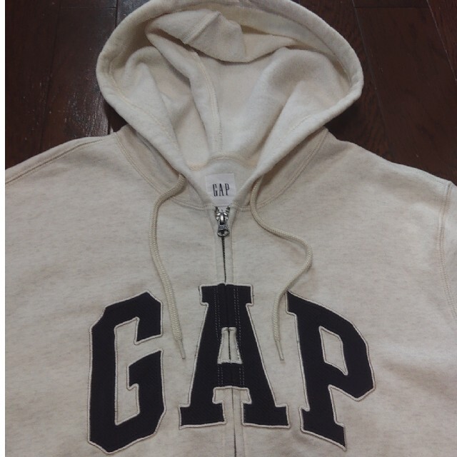 GAP パーカー　Ｌ　　白タグ　白　クリームパーカー