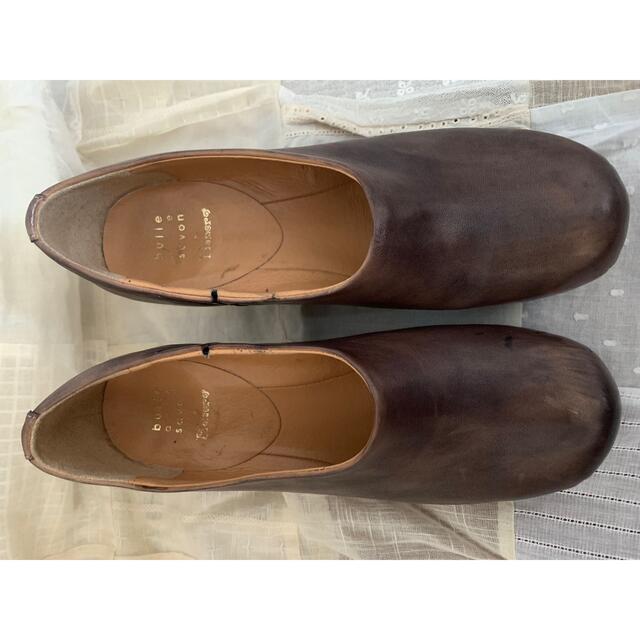 bulle de savon(ビュルデサボン)のbull de savon pionero ピオネロ革靴　木靴 レディースの靴/シューズ(ローファー/革靴)の商品写真
