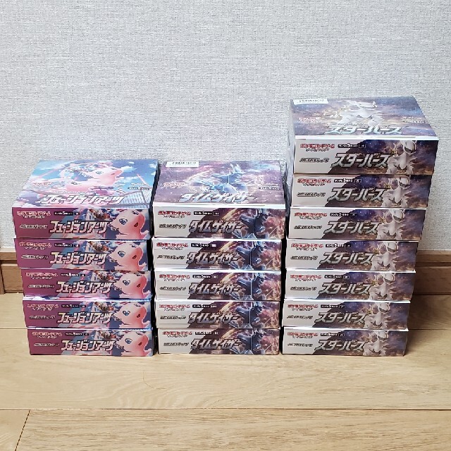 ポケモン - ポケモンカード　フュージョンアーツ　スターバース　タイムゲイザー　計17BOX